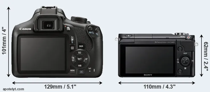 Comparison T6 or NEX-3N rear
