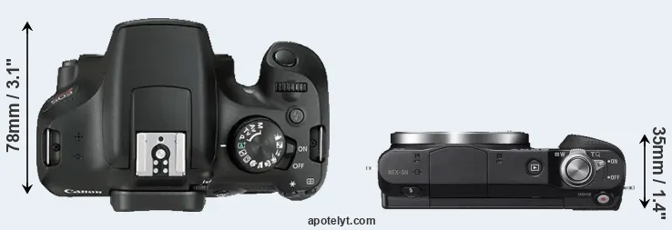 Compare T6 versus NEX-3N top