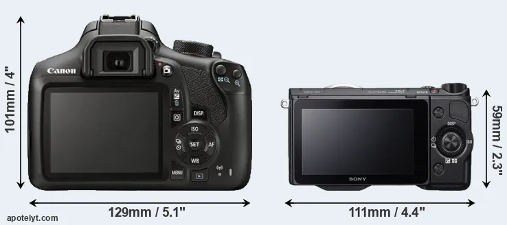 Comparison T6 or NEX-5R rear