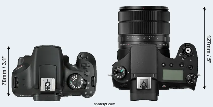Compare T6 versus RX10 III top