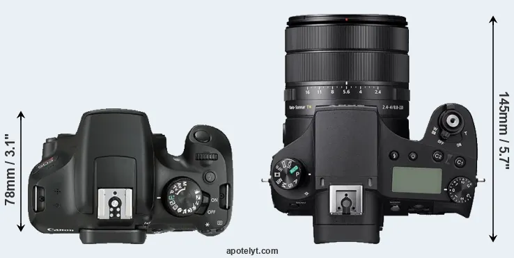 Compare T6 versus RX10 IV top
