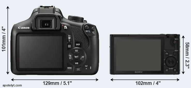 Comparison T6 or RX100 rear