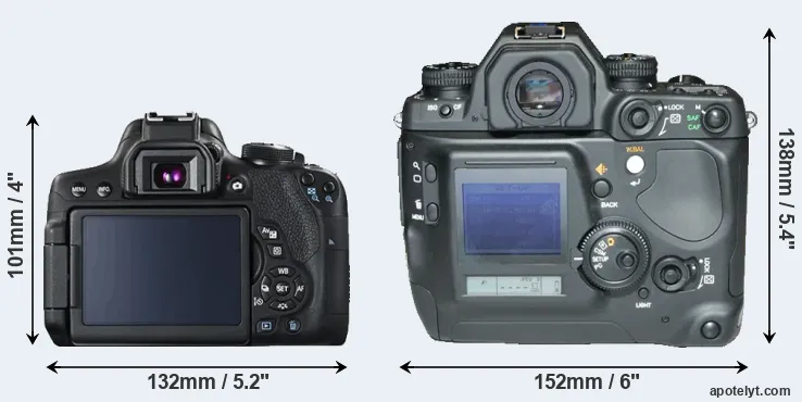 Comparison T6i or N Digital rear