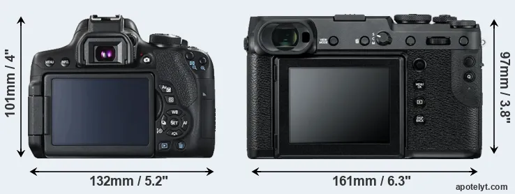 Comparison T6i or GFX 50R rear