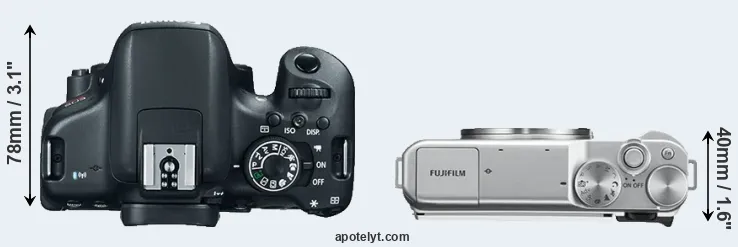 Compare T6i versus X-A10 top