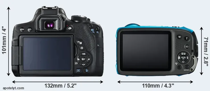 Comparison T6i or XP130 rear
