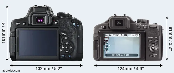 Comparison T6i or V-LUX 3 rear