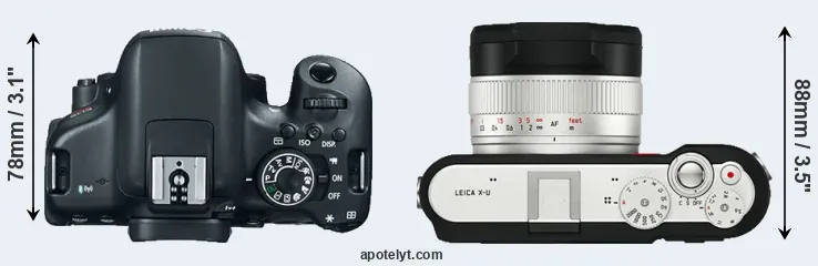 Compare T6i versus X-U Typ 113 top