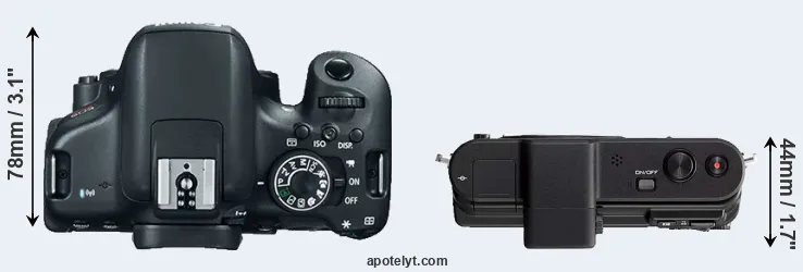 Compare T6i versus V1 top