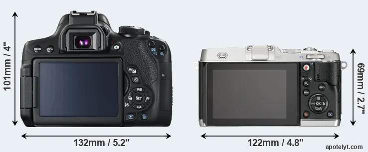 Comparison T6i or E-P5 rear