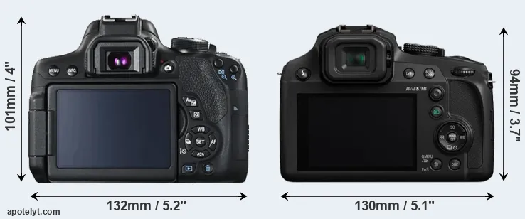 Comparison T6i or FZ80 rear