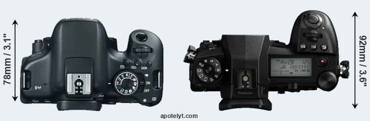 Compare T6i versus G9 top
