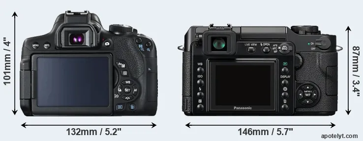 Comparison T6i or L1 rear