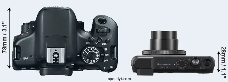 Compare T6i versus LF1 top