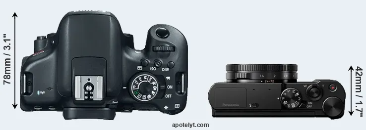 Compare T6i versus LX10 top