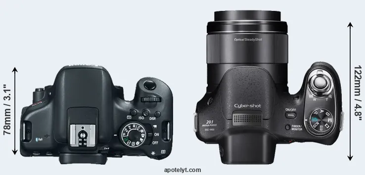 Compare T6i versus H400 top