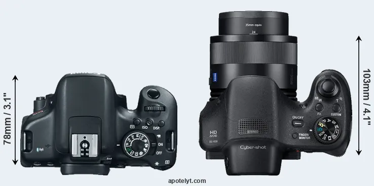 Compare T6i versus HX350 top