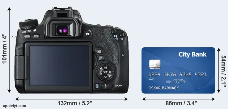 T6s and credit card rear side