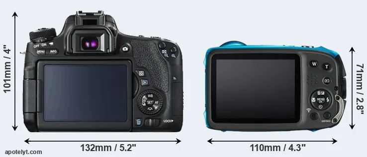 Comparison T6s or XP130 rear
