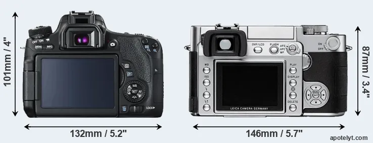 Comparison T6s or Digilux 3 rear