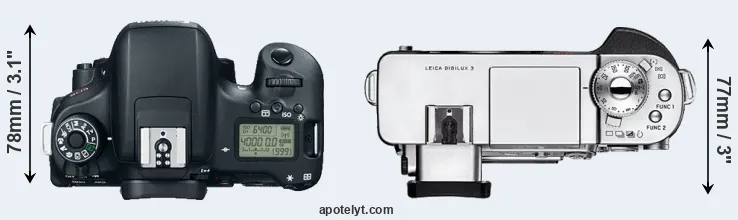 Compare T6s versus Digilux 3 top