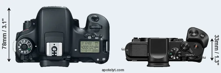Compare T6s versus V3 top