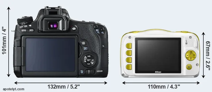 Comparison T6s or W150 rear
