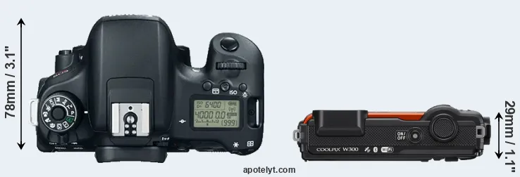 Compare T6s versus W300 top