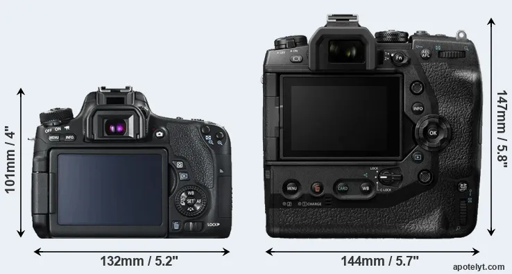 Comparison T6s or E-M1X rear
