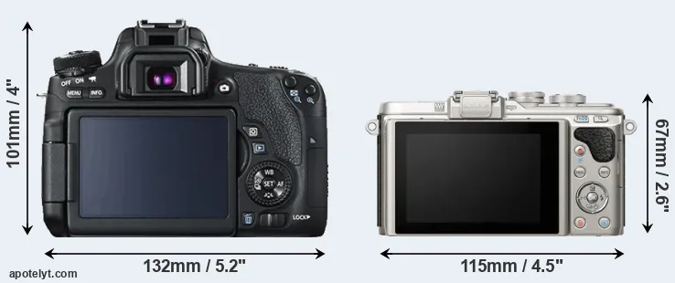 Comparison T6s or E-PL8 rear