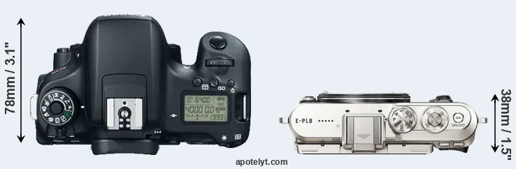 Compare T6s versus E-PL8 top