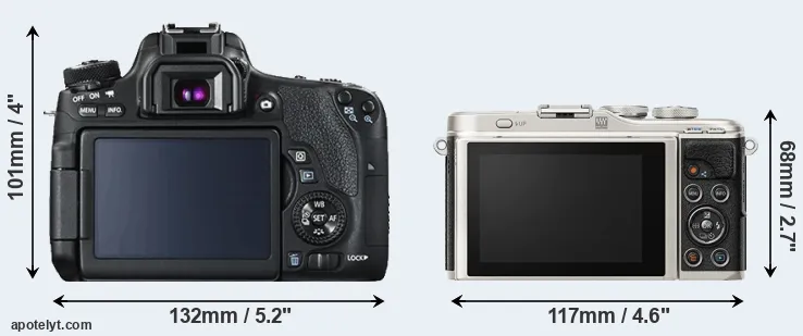Comparison T6s or E-PL9 rear