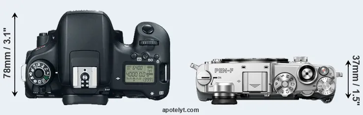 Compare T6s versus PEN-F top