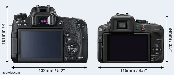 Comparison T6s or G3 rear