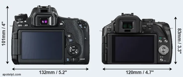 Comparison T6s or G5 rear