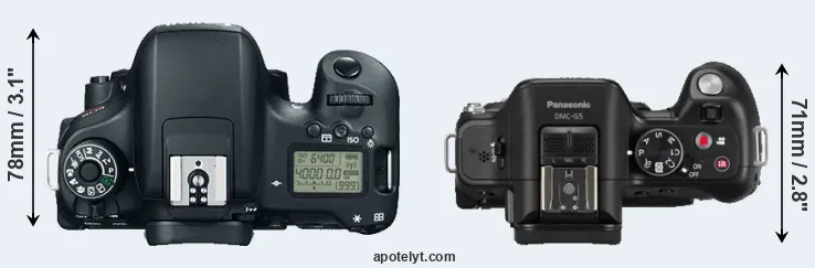 Compare T6s versus G5 top