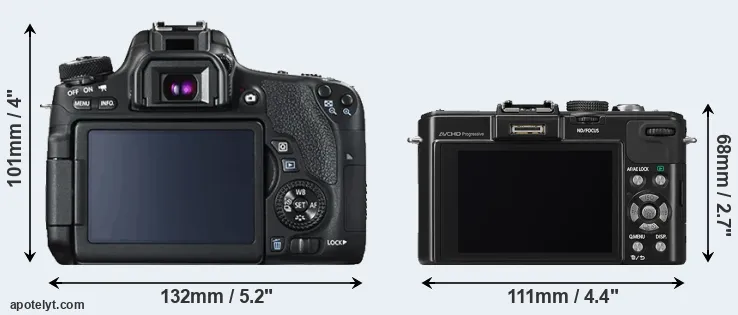 Comparison T6s or LX7 rear