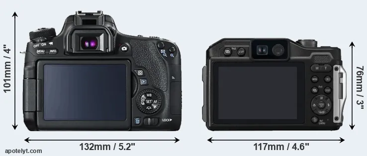 Comparison T6s or TS7 rear