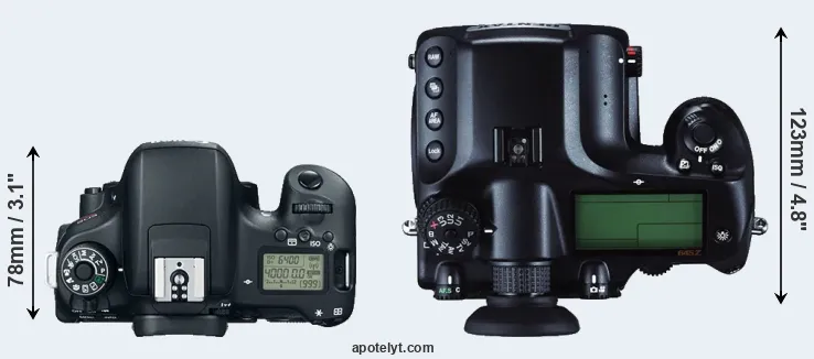 Compare T6s versus 645Z top