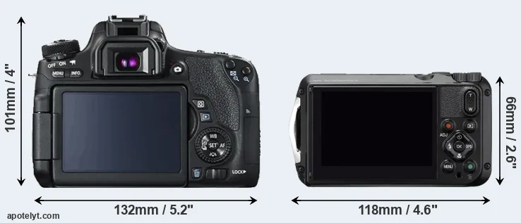 Comparison T6s or WG-6 rear
