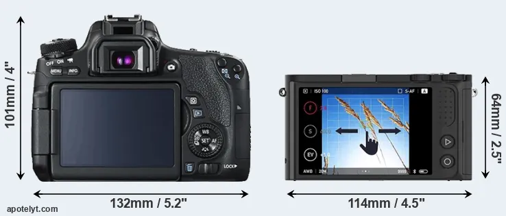 Comparison T6s or M1 rear