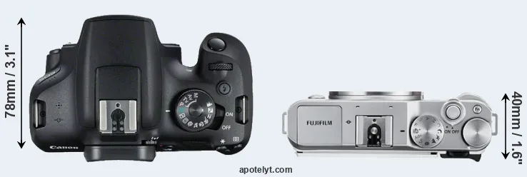 Compare T7 versus X-A3 top