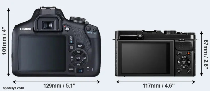 Comparison T7 or X-M1 rear
