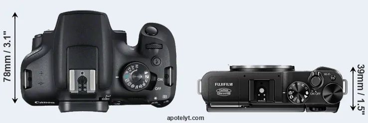Compare T7 versus X-M1 top