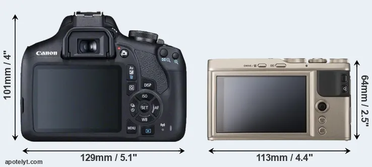 Comparison T7 or XF10 rear