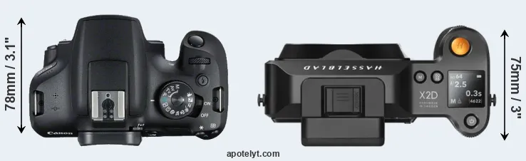 Compare T7 versus X2D 100C top