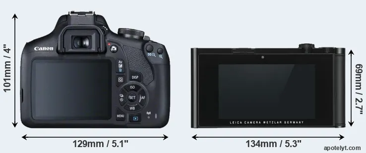 Comparison T7 or TL rear