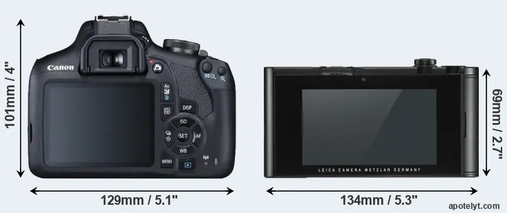 Comparison T7 or TL2 rear