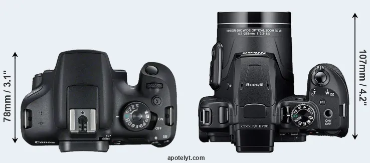 Compare T7 versus B700 top