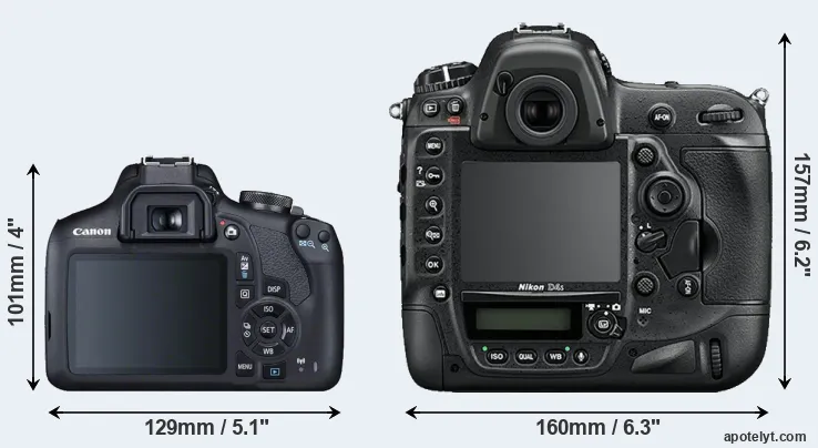 Comparison T7 or D4S rear